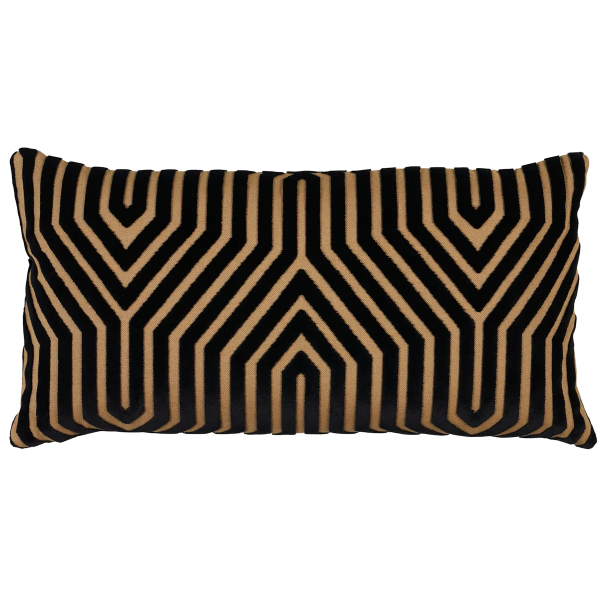 Schumacher Vanderbilt Velvet Pillow in Tortoise (SO8300018)