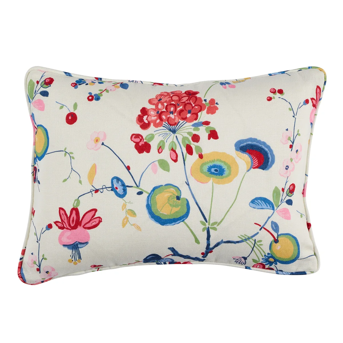Schumacher Vasily Linen Pillow in Multi (SO18008011)