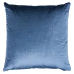 Schumacher Venetian Silk Velvet Pillow in Cadet