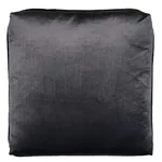 Venetian Silk Velvet Pillow - Graphite Schumacher Venetian Silk Velvet Pillow in Graphite