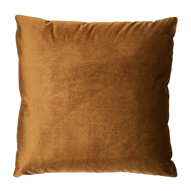 Schumacher Venetian Silk Velvet Pillow in Mink