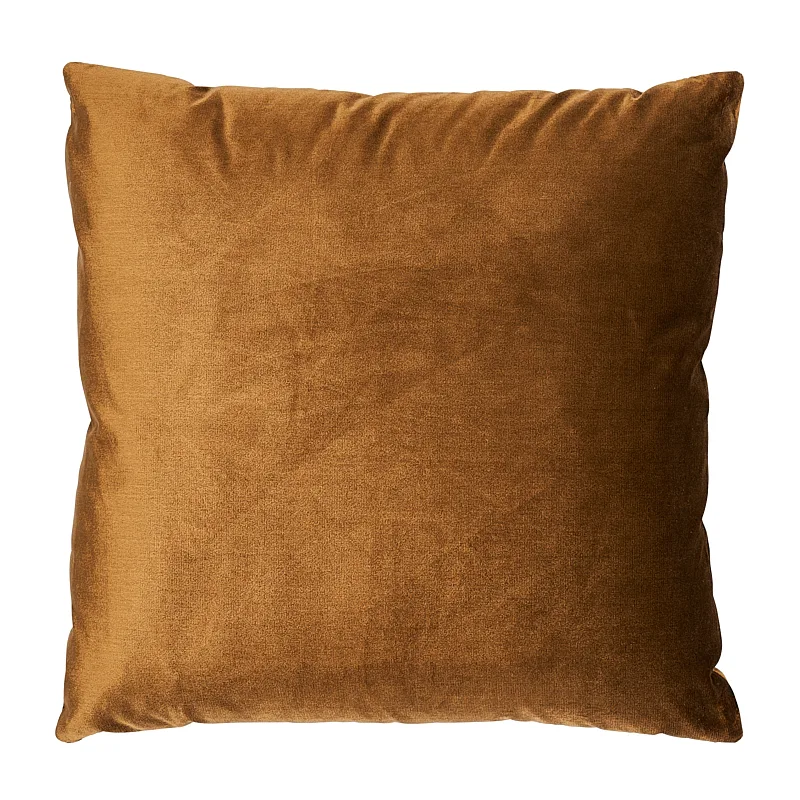 Schumacher Venetian Silk Velvet Pillow in Mink