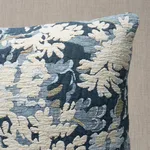 Verdure Tapestry Pillow - Blue Schumacher Verdure Tapestry Pillow in Blue