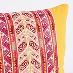 SO7962218 | Vinka Embroidery Pillow - Pink & Yellow Schumacher Vinka Embroidery Pillow in Pink & Yellow (SO7962218)