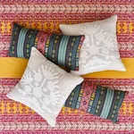 SO7962118 | Vinka Embroidery Pillow - Red & Black Schumacher Vinka Embroidery Pillow in Red & Black (SO7962118)