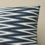 SO8703006 | Wedge Weave Pillow - Blue Schumacher Wedge Weave Pillow in Blue (SO8703006)