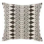Schumacher Wentworth Embroidery Pillow in Carbon