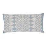 SO7547518 | Wentworth Embroidery Pillow - Chambray Schumacher Wentworth Embroidery Pillow in Chambray (SO7547518)