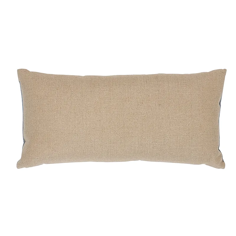 Schumacher Wentworth Embroidery Pillow in Chambray (SO7547518)