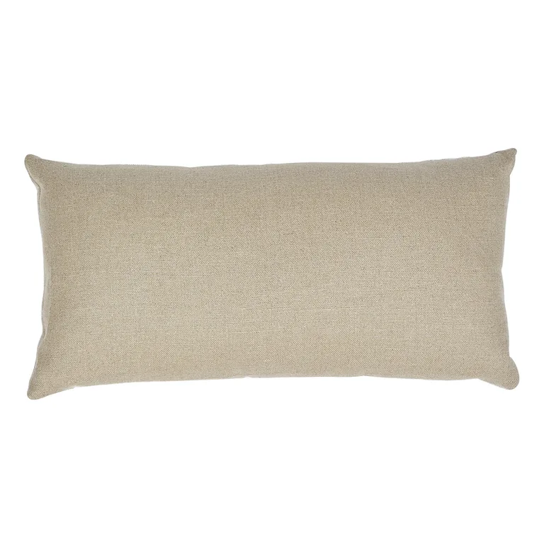 Schumacher Wentworth Embroidery Pillow in Natural (SO7547218)