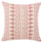 Schumacher Wentworth Embroidery Pillow in Rose