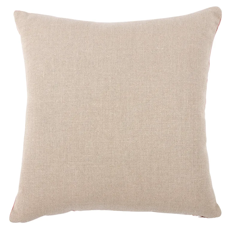 Schumacher Wentworth Embroidery Pillow in Rose