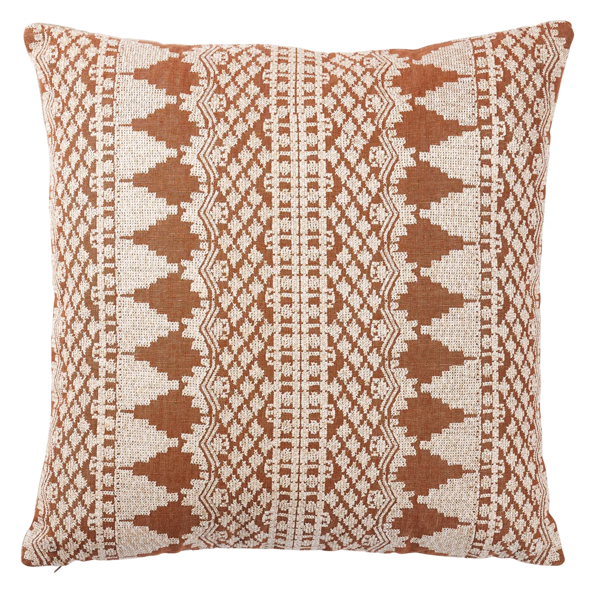 Wentworth Embroidery Pillow – Rust
