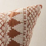 Wentworth Embroidery Pillow - Rust Schumacher Wentworth Embroidery Pillow in Rust