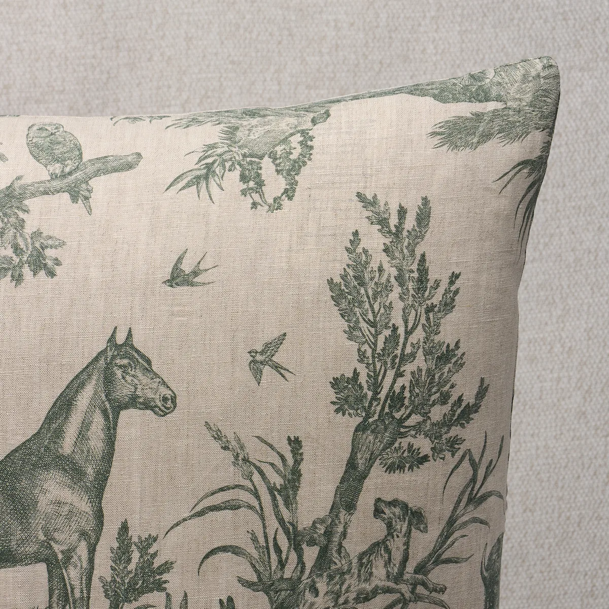 SO18227206 | Western Toile Pillow - Forest Schumacher Western Toile Pillow in Forest (SO18227206)