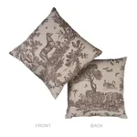 SO18227106 | Western Toile Pillow - Sepia Schumacher Western Toile Pillow in Sepia (SO18227106)