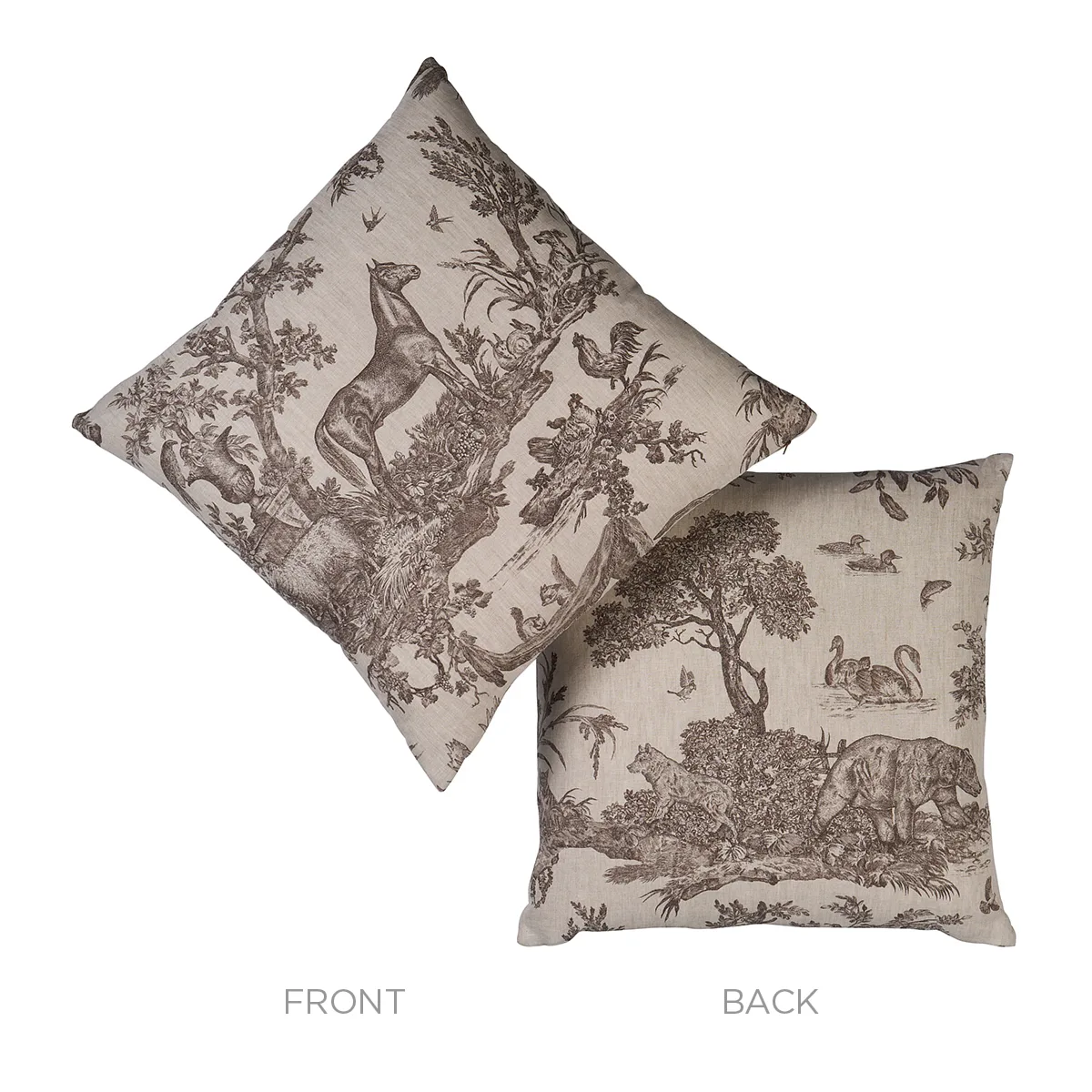 SO18227106 | Western Toile Pillow - Sepia Schumacher Western Toile Pillow in Sepia (SO18227106)