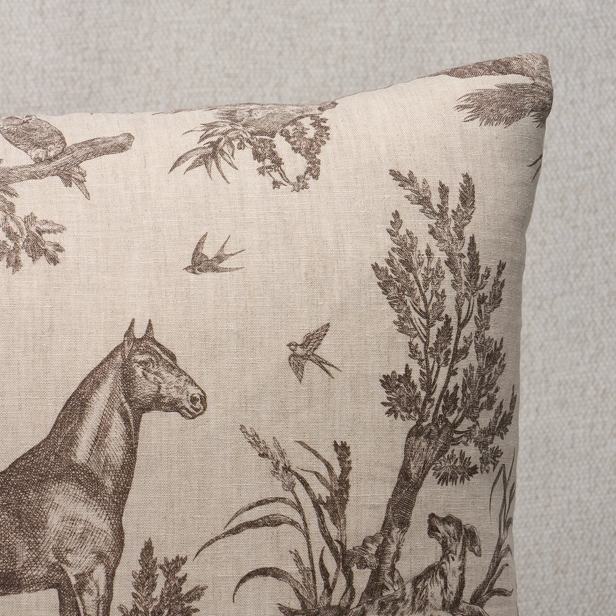 SO18227106 | Western Toile Pillow - Sepia Schumacher Western Toile Pillow in Sepia (SO18227106)