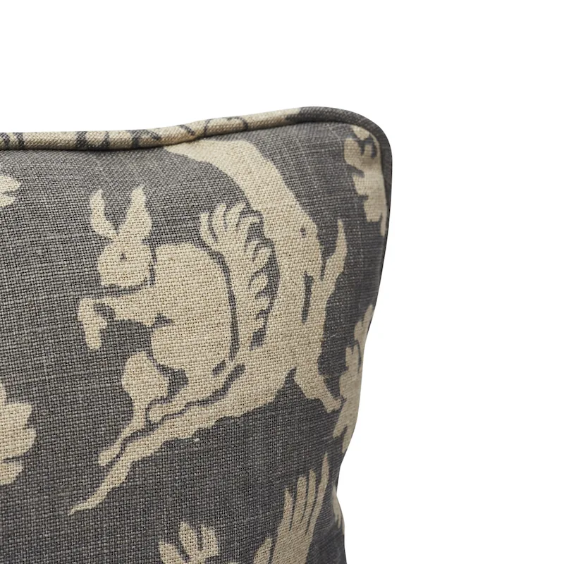 SO17617504 | Woodland Silhouette Pillow - Steel Schumacher Woodland Silhouette Pillow in Steel (SO17617504)