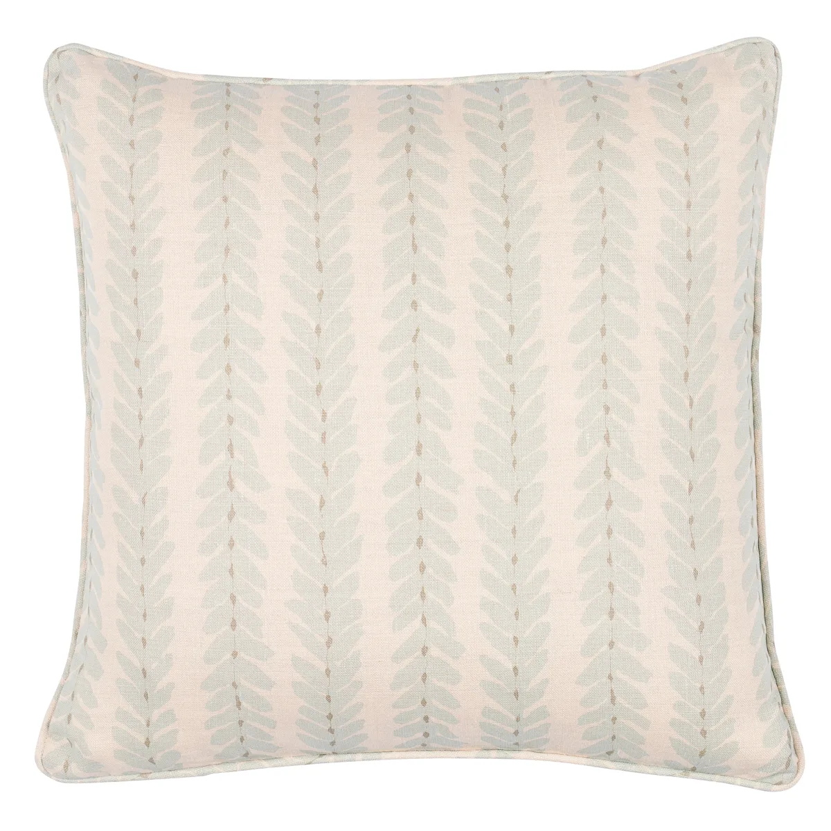 Schumacher Woodperry Pillow in Aqua