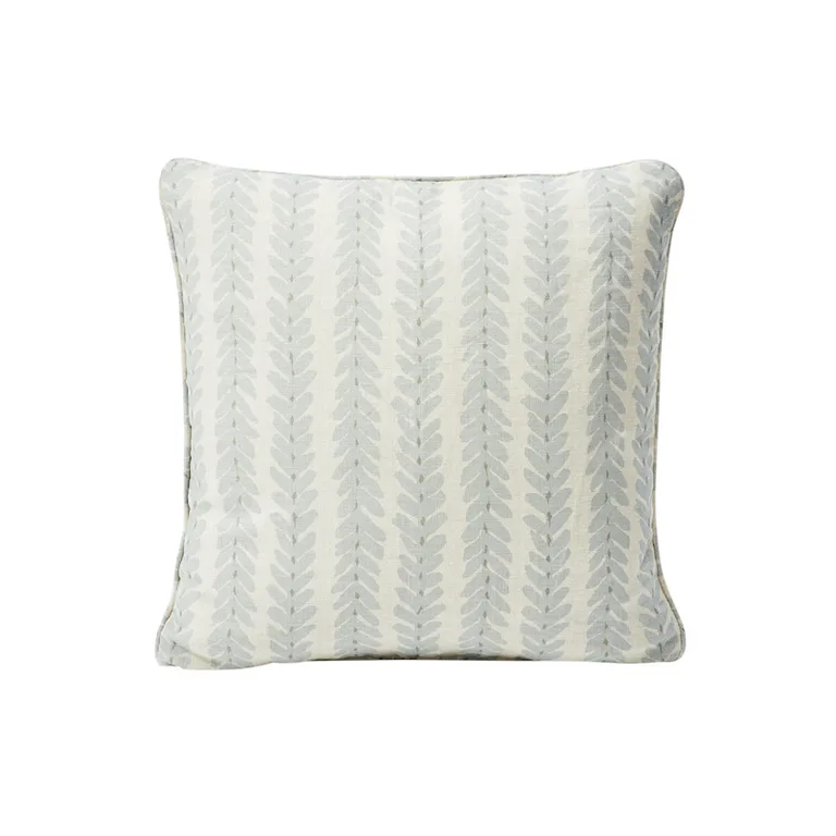 Schumacher Woodperry Pillow in Blue