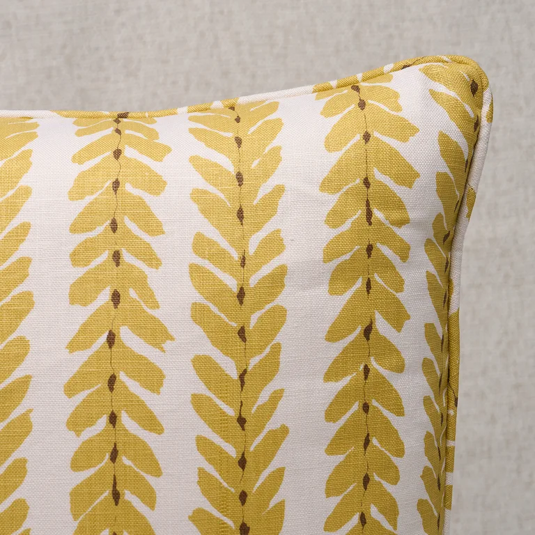 Schumacher Woodperry Pillow in Mimosa