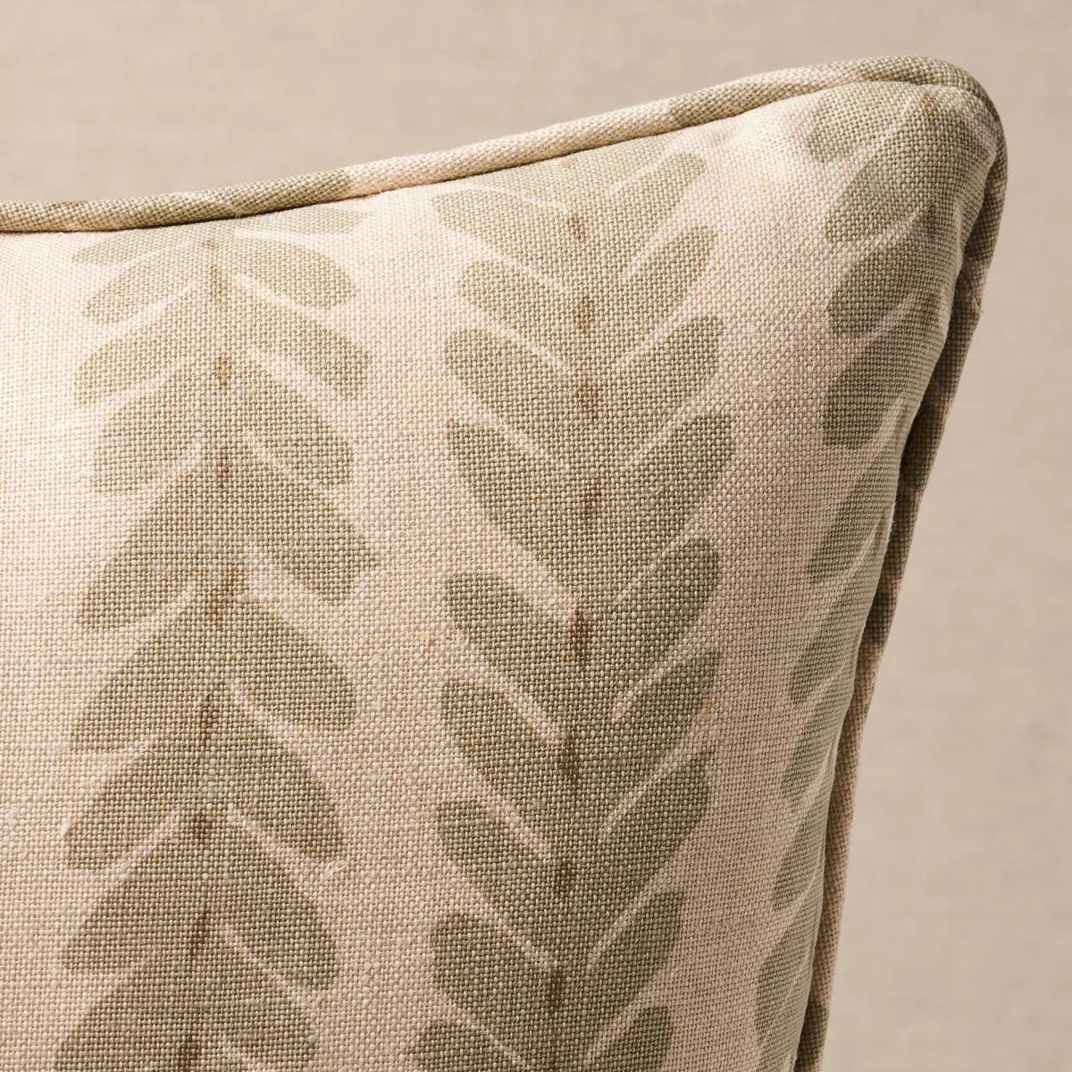 Schumacher Woodperry Pillow in Sage