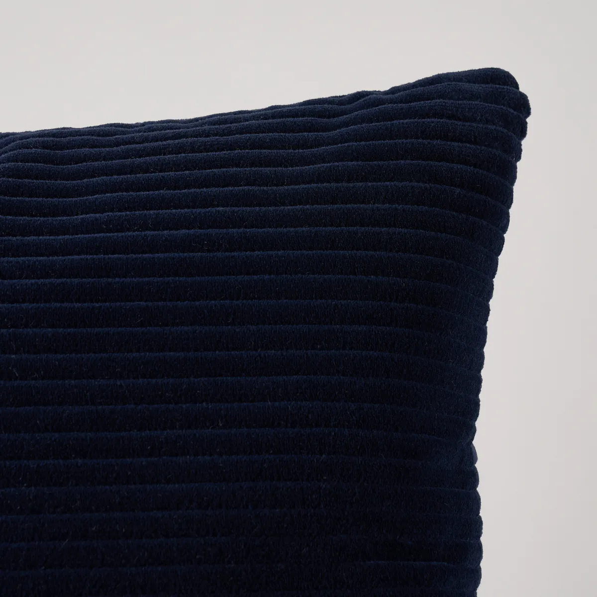 Schumacher Wyatt Corduroy Pillow in Navy