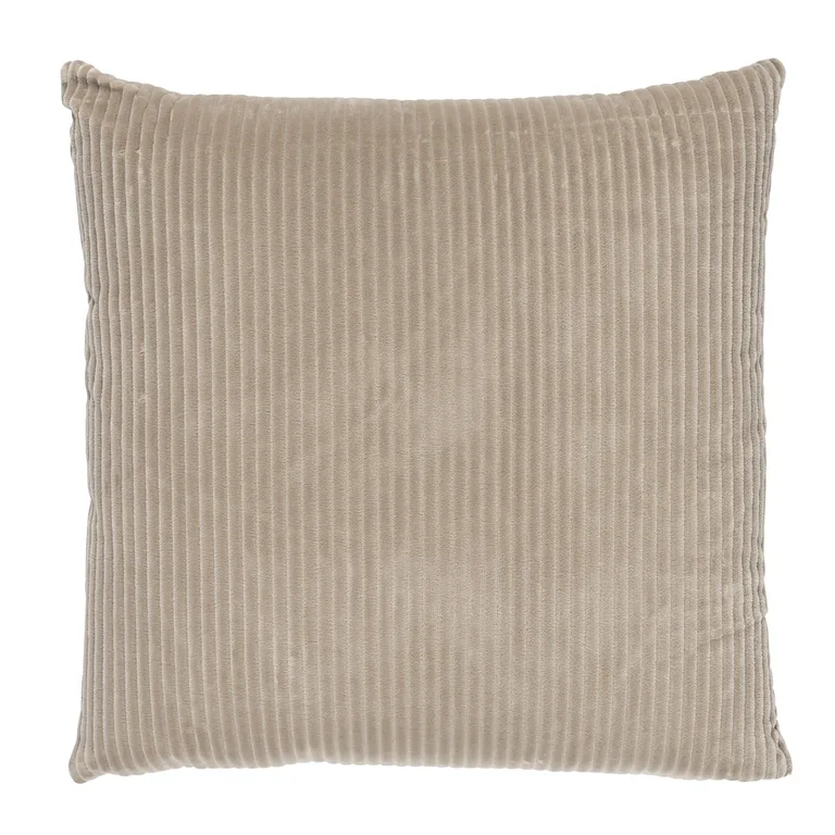 Schumacher Wyatt Corduroy Pillow in Sandstone