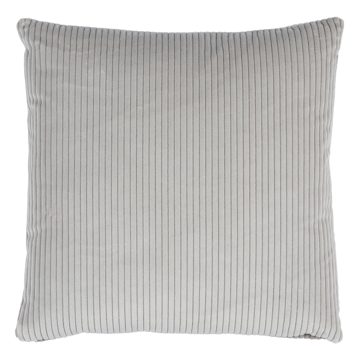 Schumacher Wyatt Corduroy Pillow in Steel Grey