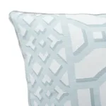 SO17574604 | Zanzibar Trellis Pillow - Winter Mint Schumacher Zanzibar Trellis Pillow in Winter Mint (SO17574604)