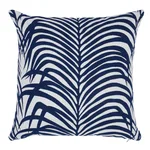 SO8278103 | Zebra Palm I/O Pillow - Navy Schumacher Zebra Palm I/O Pillow in Navy (SO8278103)