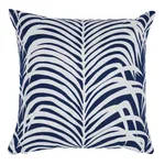 SO8278103 | Zebra Palm I/O Pillow - Navy Schumacher Zebra Palm I/O Pillow in Navy (SO8278103)