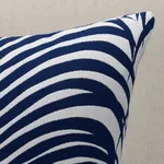 SO8278103 | Zebra Palm I/O Pillow - Navy Schumacher Zebra Palm I/O Pillow in Navy (SO8278103)