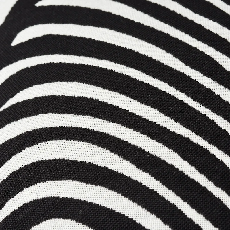 SO7317303 | Zebra Palm Indoor/Outdoor Pillow - Black Schumacher Zebra Palm Indoor/Outdoor Pillow in Black (SO7317303)