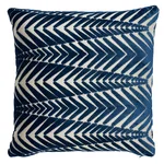 SO8340005 | Zebra Velvet Pillow - Silver Blue Schumacher Zebra Velvet Pillow in Silver Blue (SO8340005)