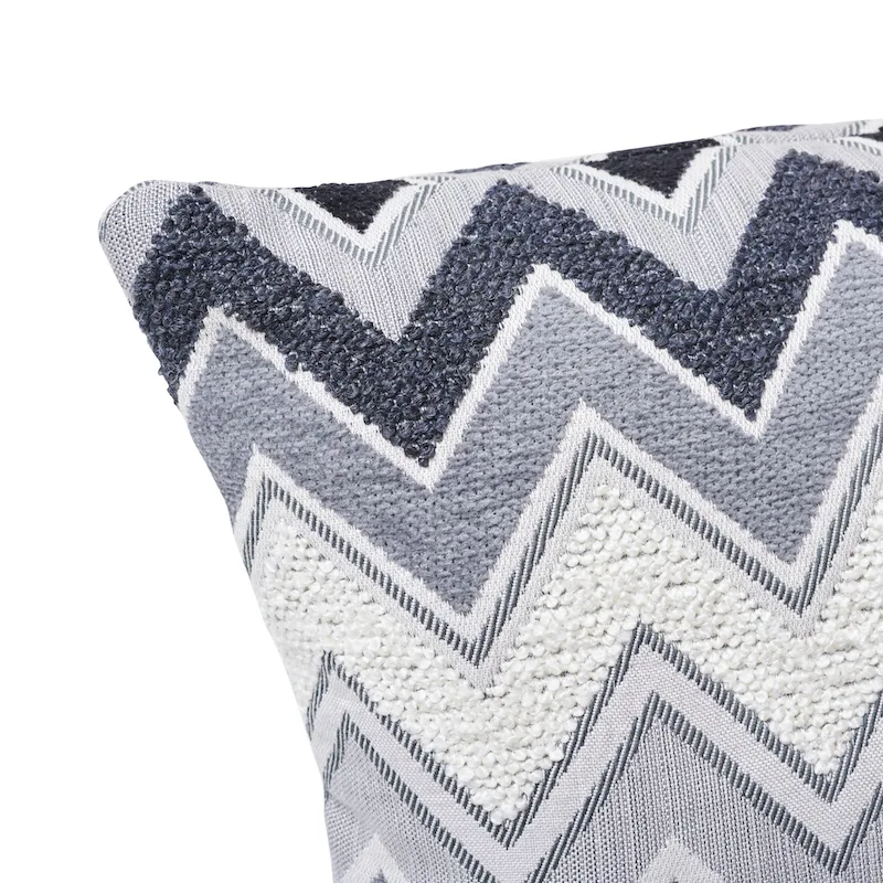Schumacher Zenyatta Mondatta Pillow in Noir & Blanc