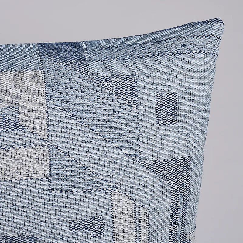 SO8058106 | Zsuzsa Pillow - Chambray Schumacher Zsuzsa Pillow in Chambray (SO8058106)