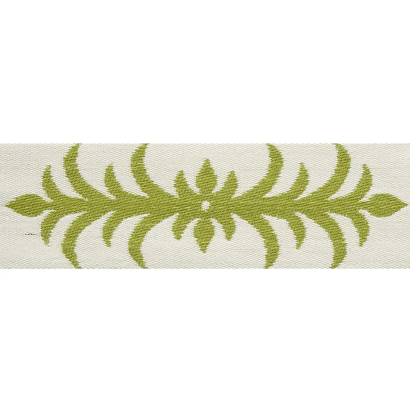 Schumacher Acanthus Tape trim in Moss (75442)