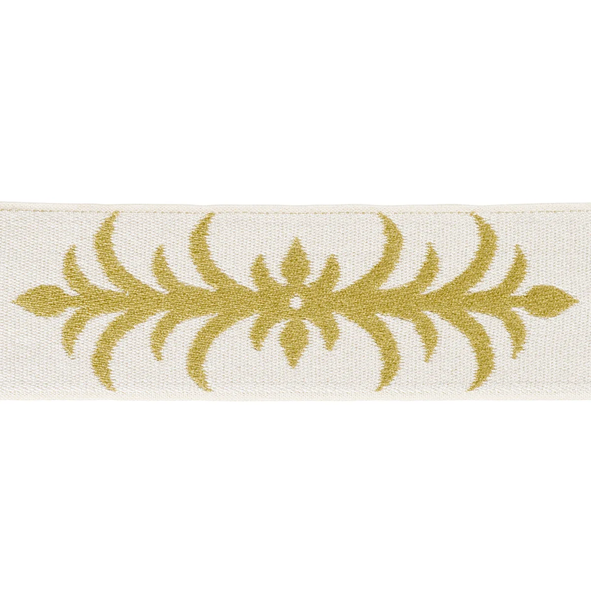 Schumacher Acanthus Tape trim in Ochre (75447)