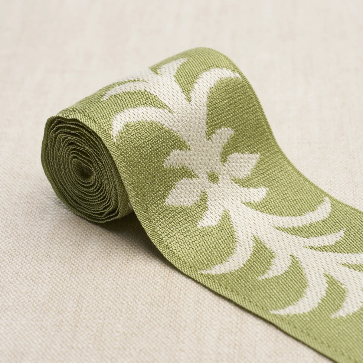 75445 | Acanthus Tape - Romaine Schumacher Acanthus Tape trim in Romaine (75445)