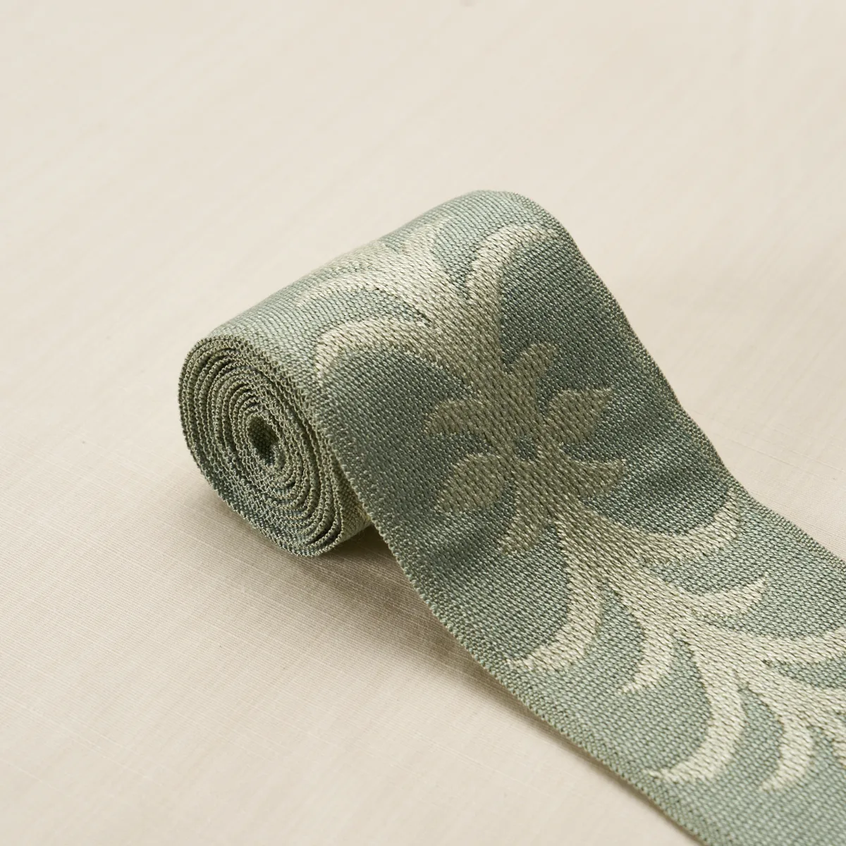 75448 | Acanthus Tape - Sage Schumacher Acanthus Tape trim in Sage (75448)