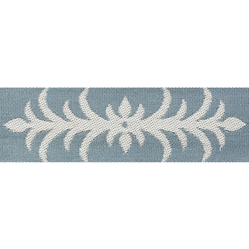 Schumacher Acanthus Tape trim in Slumber Blue (75443)