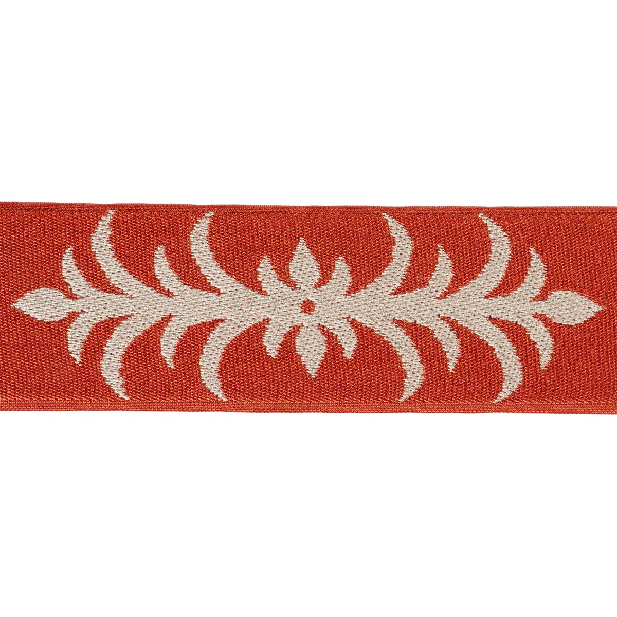 Schumacher Acanthus Tape trim in Terracotta (75449)