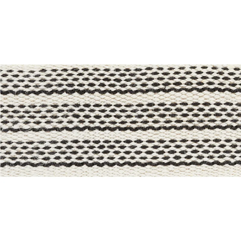 Schumacher Agnes Medium Tape trim in White & Black (77070)