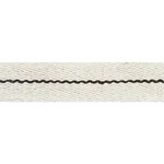 77060 | Agnes Narrow Tape - White & Black Schumacher Agnes Narrow Tape trim in White & Black (77060)