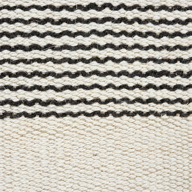 Schumacher Agnes Wide Tape trim in White & Black (77080)