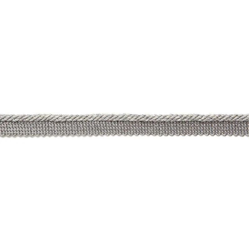Schumacher Aimee Linen Lipcord trim in Ash (65433)