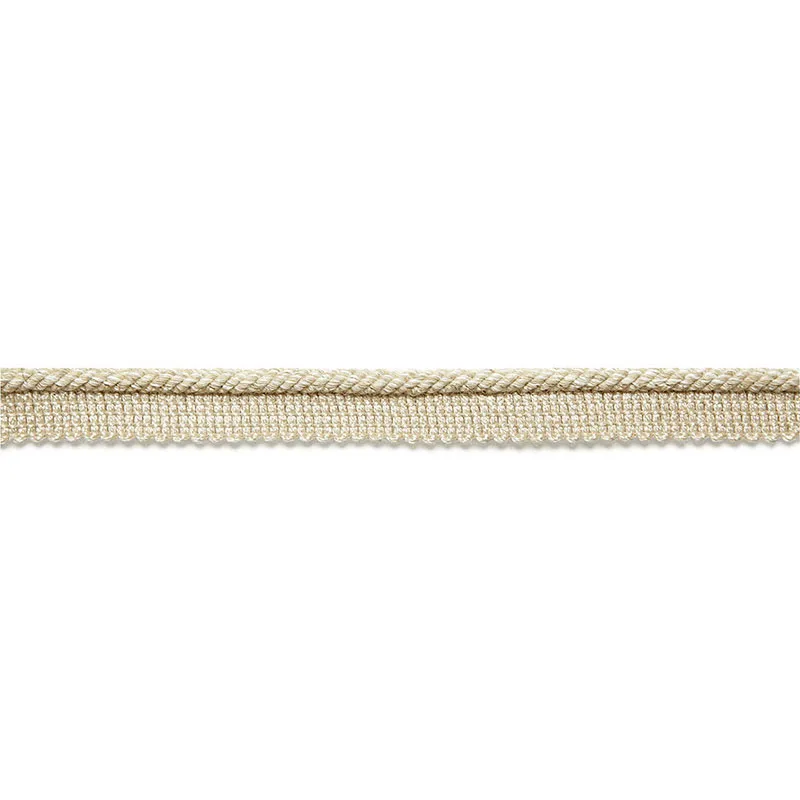 Schumacher Aimee Linen Lipcord trim in Candlelight (65431)