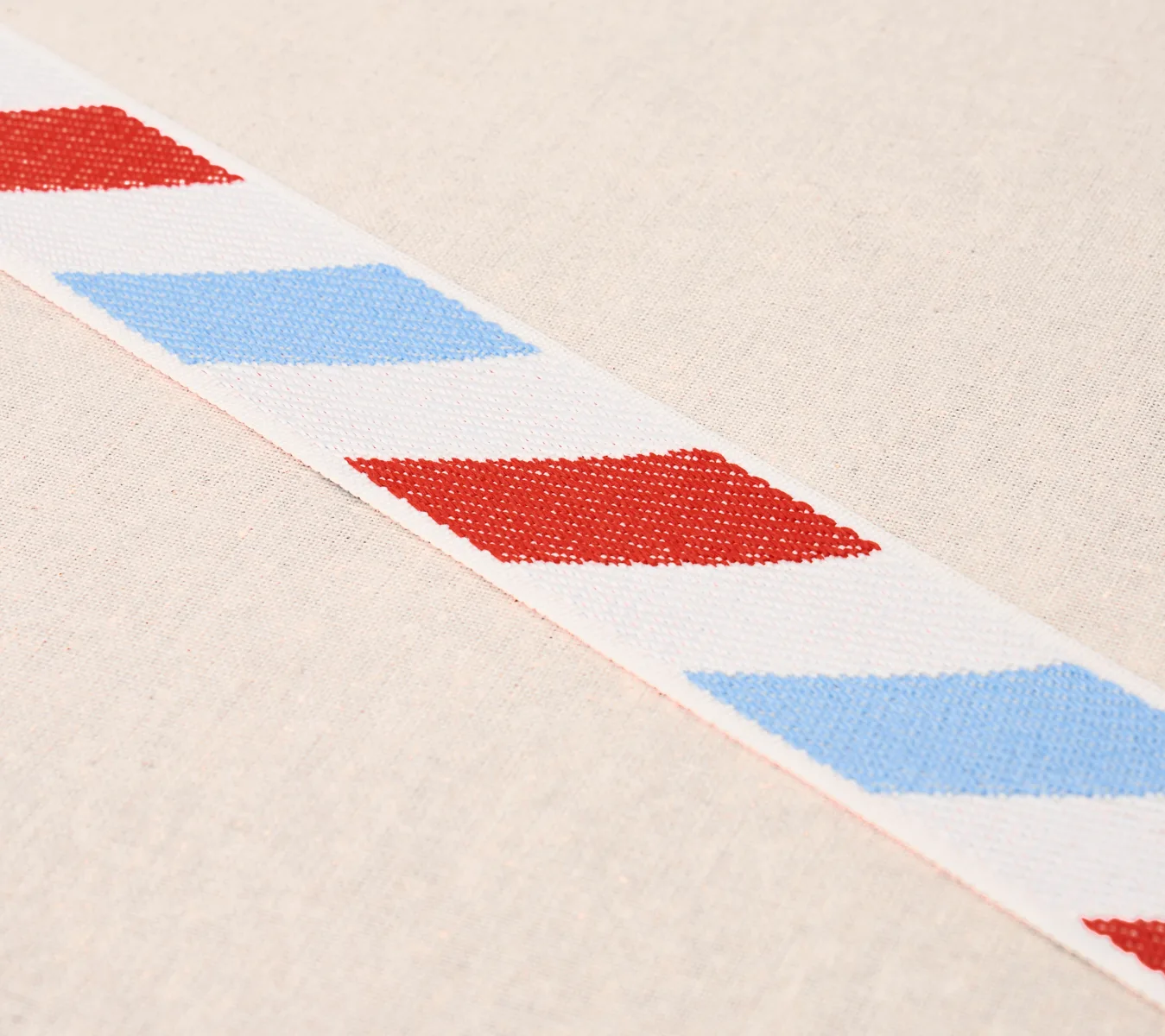 Schumacher Airmail I Indoor/Outdoor Tape trim in Red and Blue (82420)